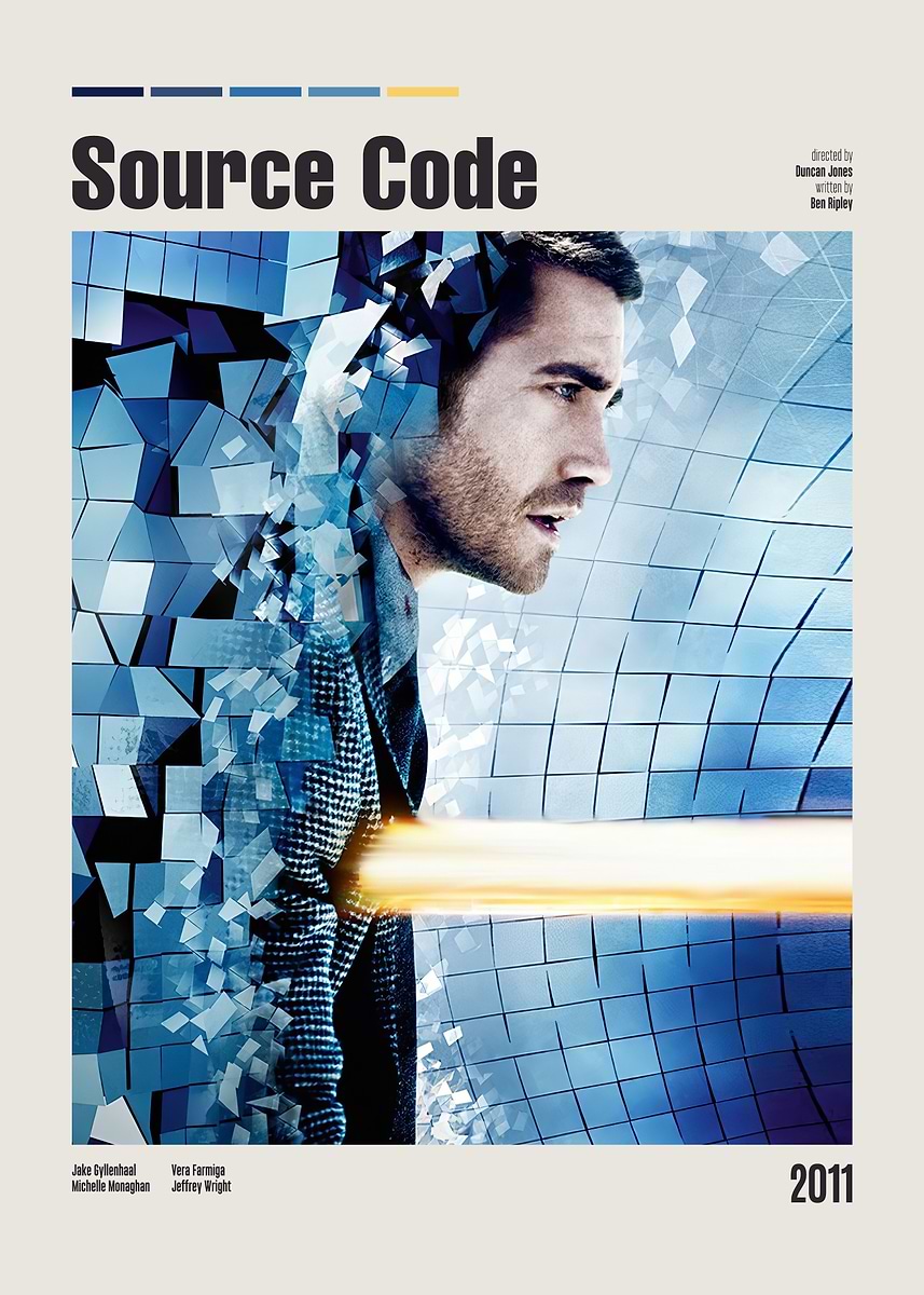 'Source Code Movie Poster' Poster, picture, metal print, paint by Five ...