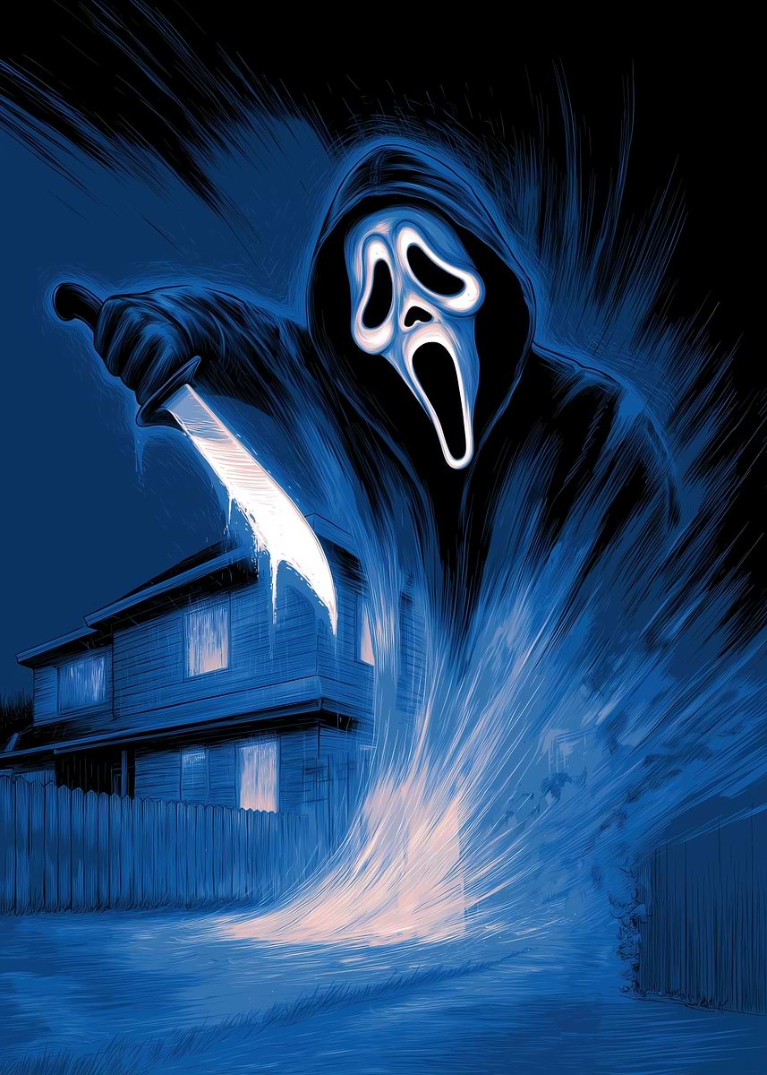 Pyrography Ghostface 'Ghostface' Poster, picture, metal print, paint by Ilyrin | Displate