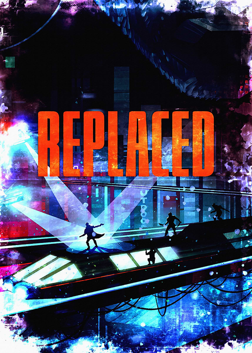 Replaced Video Game Poster' Poster, picture, metal print, paint by