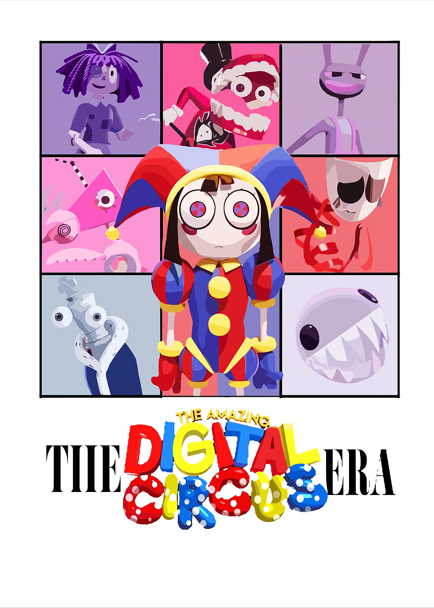 The Amazing Digital Circus Poster' Poster, picture, metal print