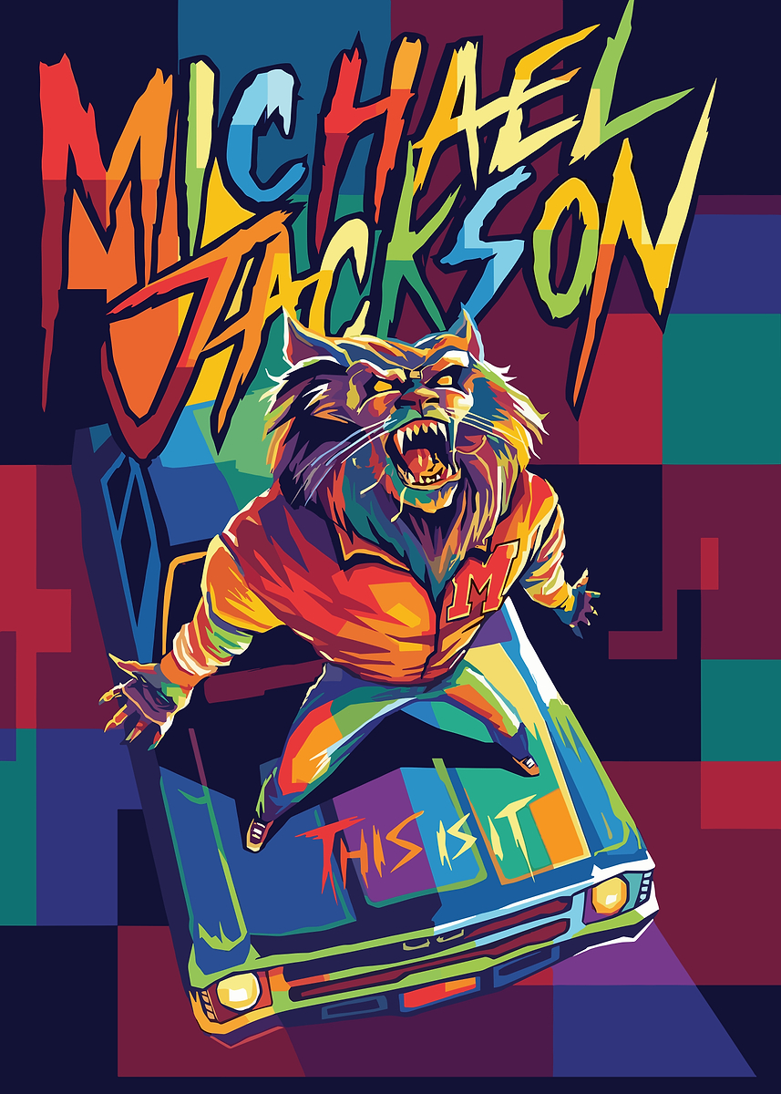 Michael Jackson This Is It Wildcat' Poster, picture, metal print