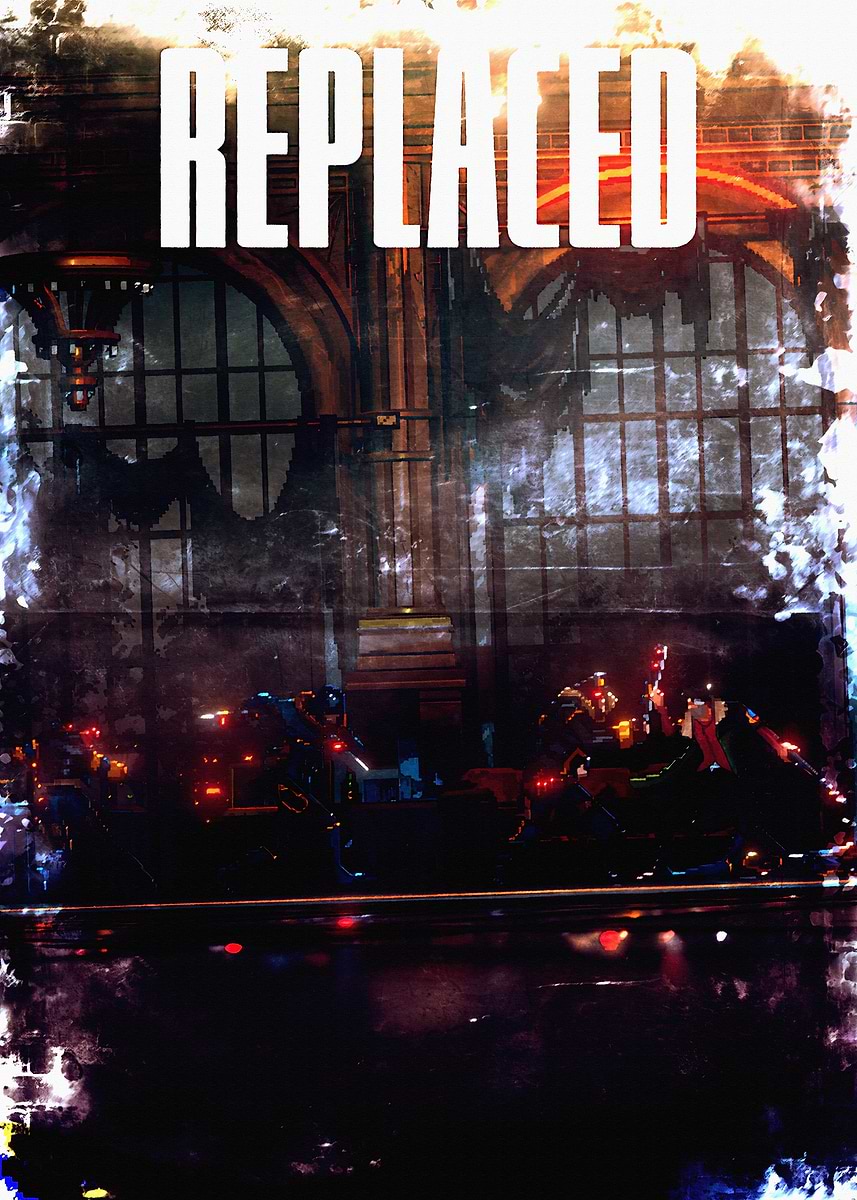 Replaced Video Game Poster' Poster, picture, metal print, paint by