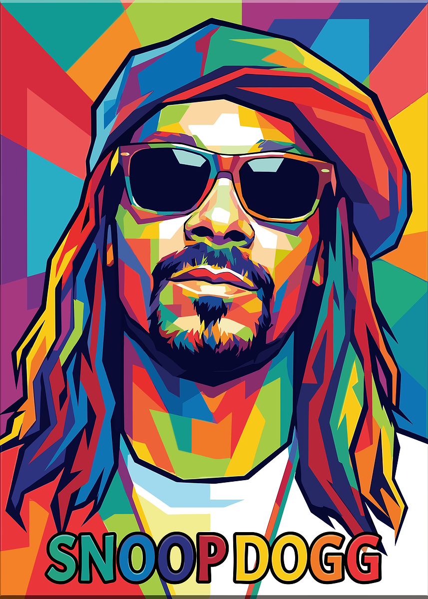 Snoop Dogg Pop Art Portrait' Poster, picture, metal print, paint