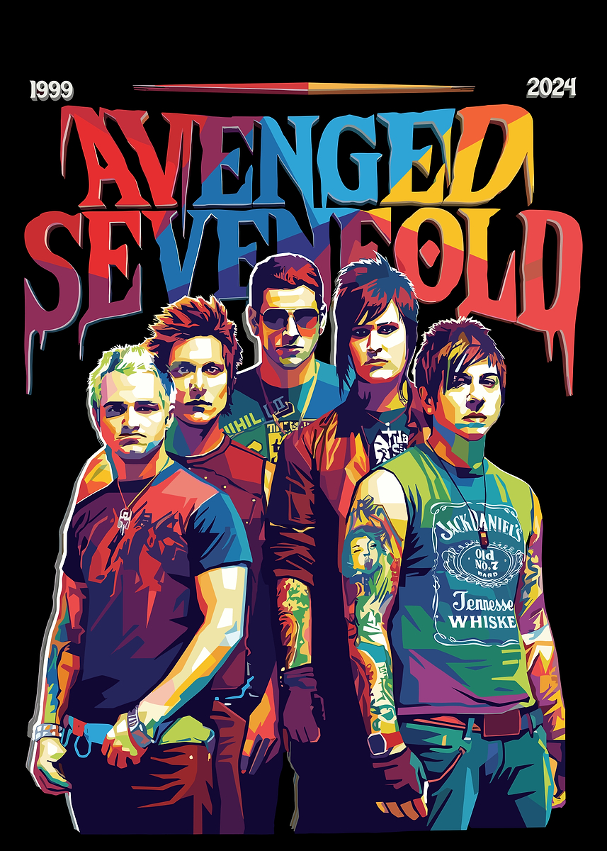 Avenged Sevenfold Band Poster' Poster, picture, metal print, paint