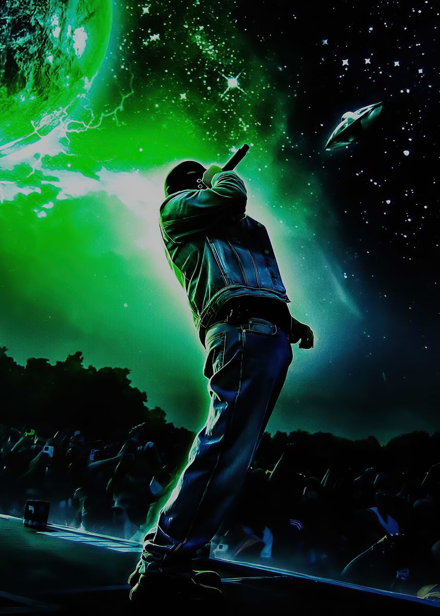 'Don Toliver Rapper Performing on Stage with Space Background' Poster ...