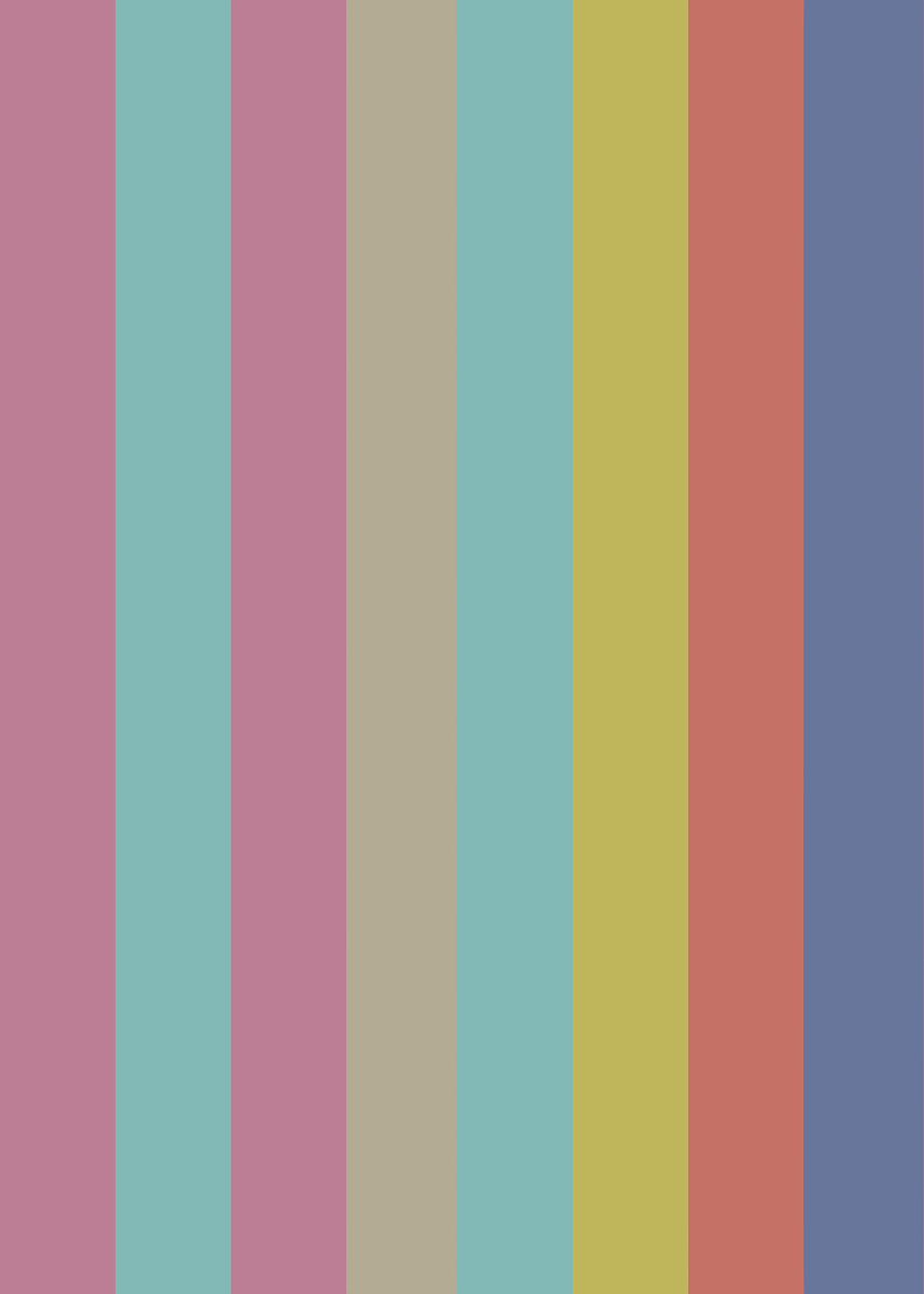 'Striped Color Block Pattern' Poster, picture, metal print, paint by ...