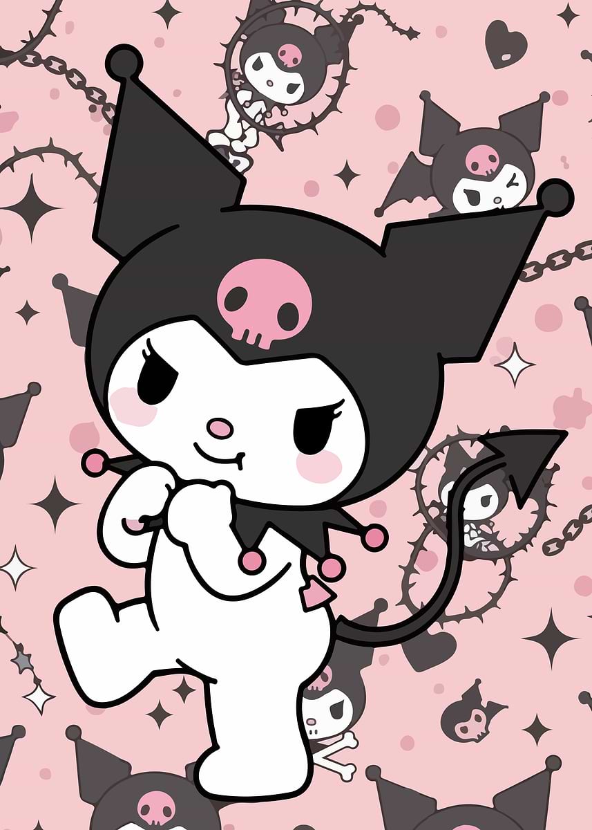 'Kuromi Character Art' Poster, picture, metal print, paint by teqor ...