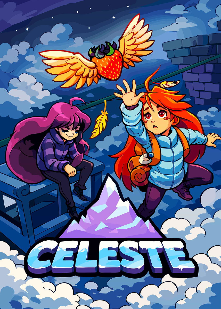 'Celeste Video Game Art' Poster, picture, metal print, paint by waloopa ...