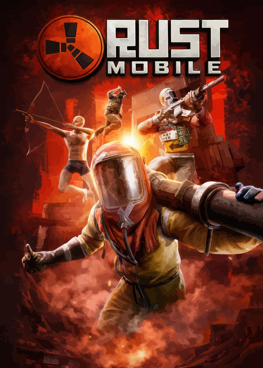 'Rust Mobile Game Cover Art' Poster, picture, metal print, paint by ...