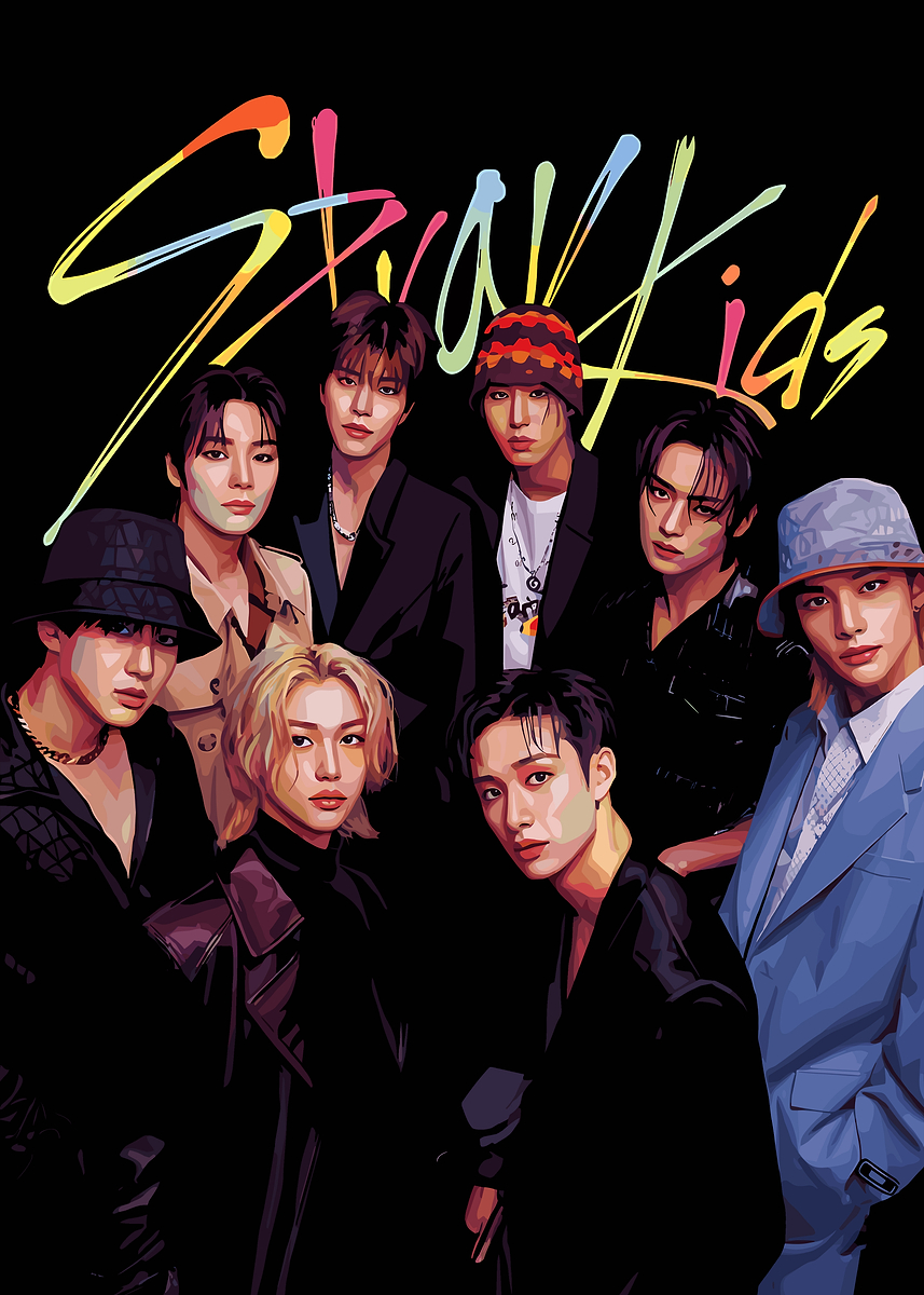 Stray Kids Group Portrait Poster Picture Metal Print Paint By Stray Kids Group Portrait Poster Picture Metal Print Paint By