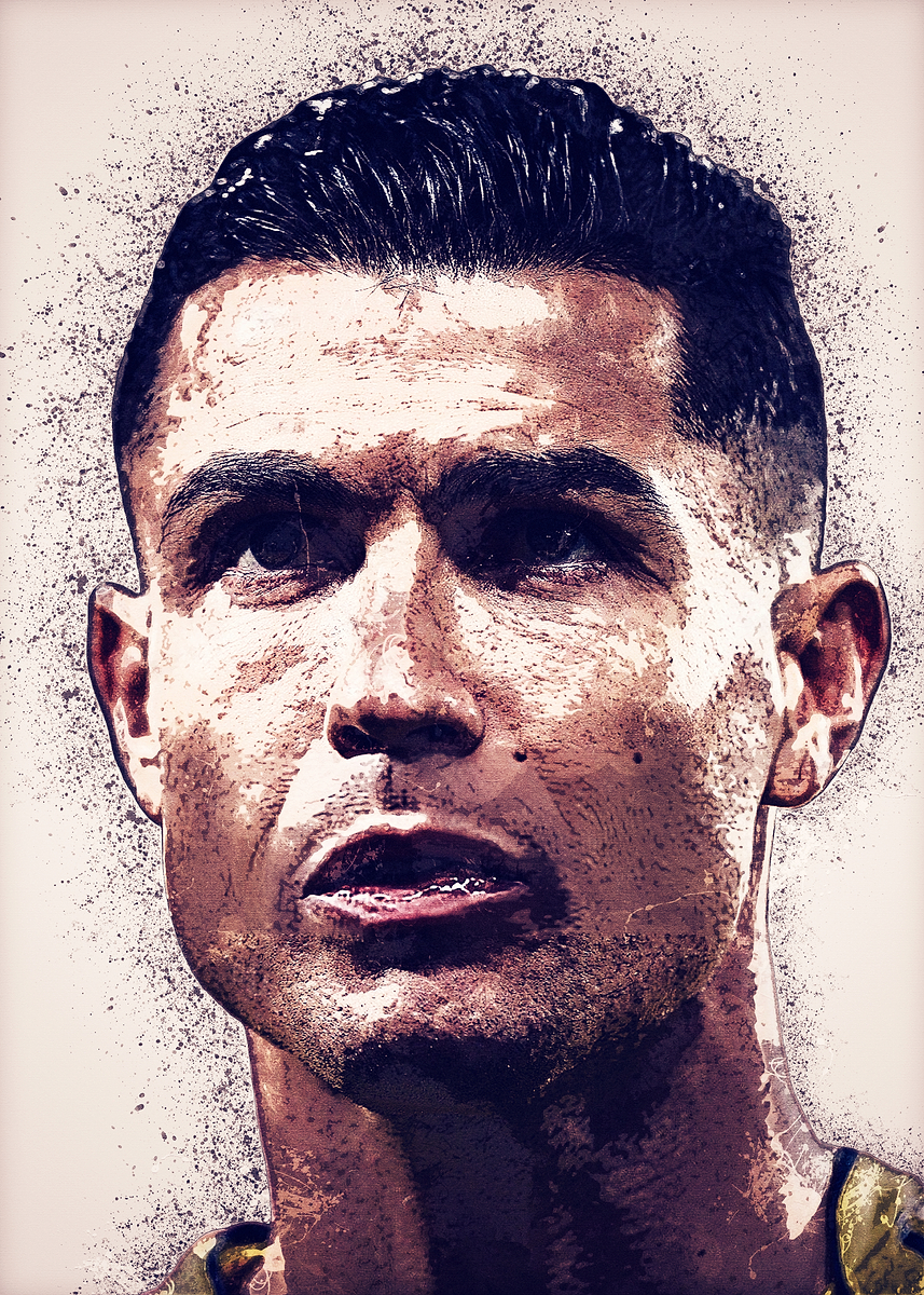 cristiano-ronaldo-close-up-portrait-poster-picture-metal-print