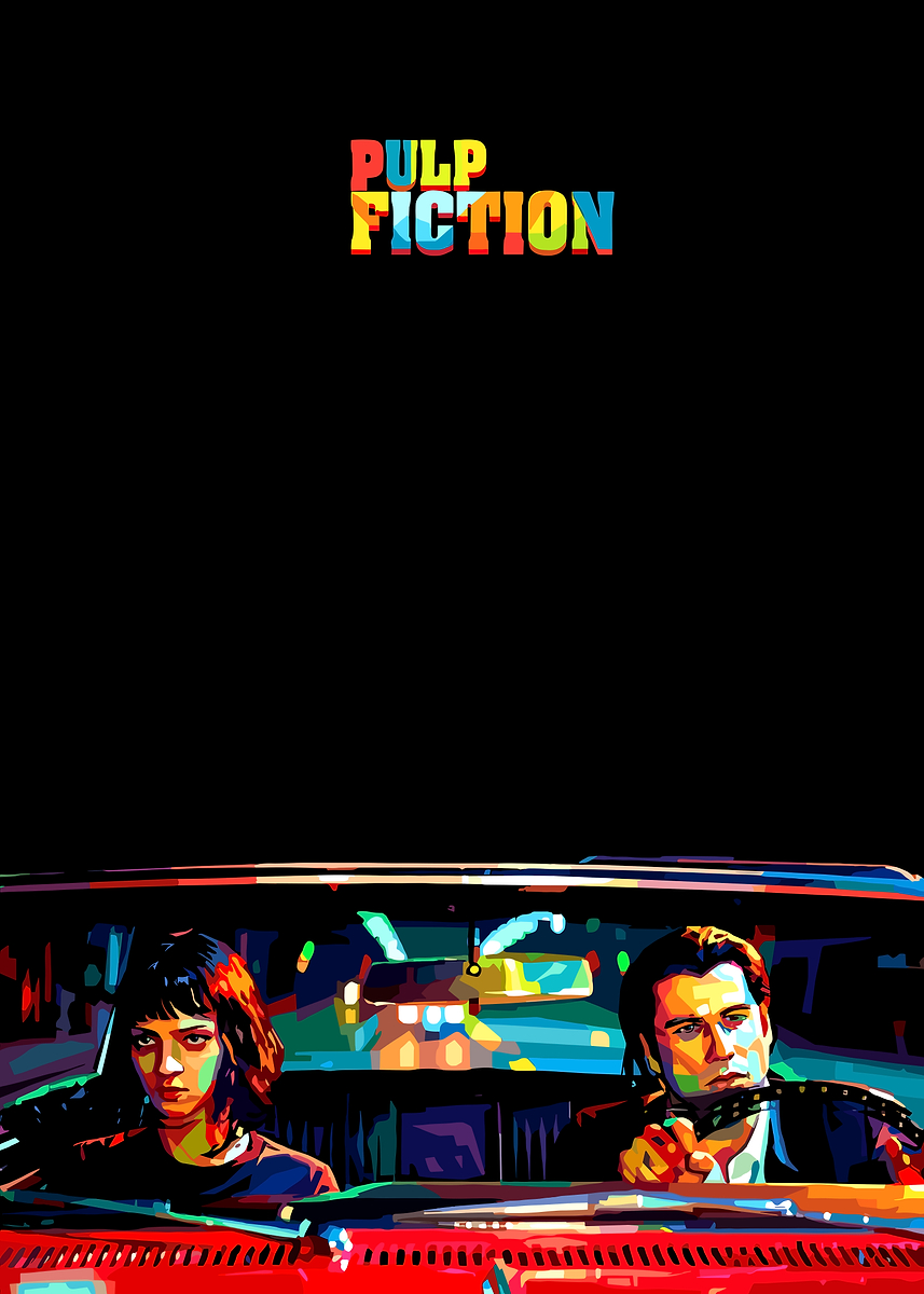 'Pulp Fiction Movie Poster' Poster, picture, metal print, paint by ron ...