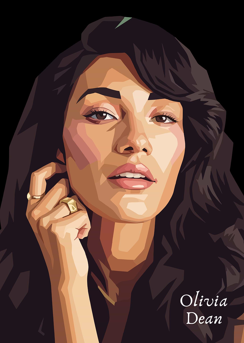  Portrait Of Olivia Dean Poster Picture Metal Print Paint By 