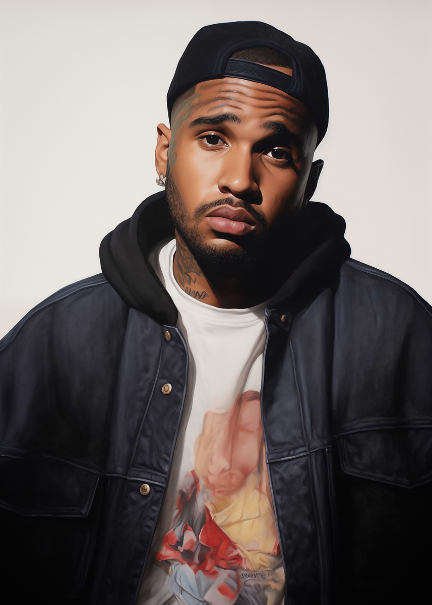 'Portrait of Reezy rapper' Poster, picture, metal print, paint by ...