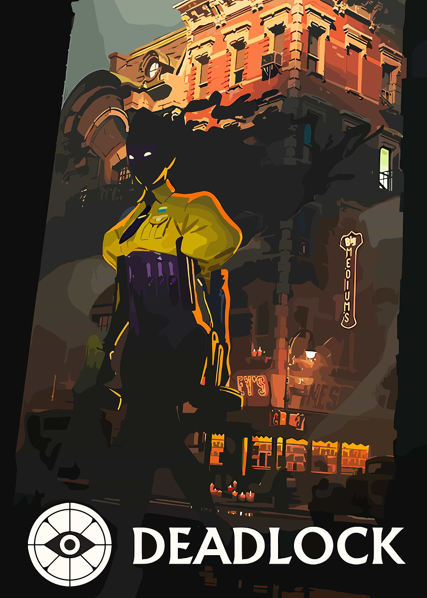 Deadlock Game Art' Poster, picture, metal print, paint by Lei chan