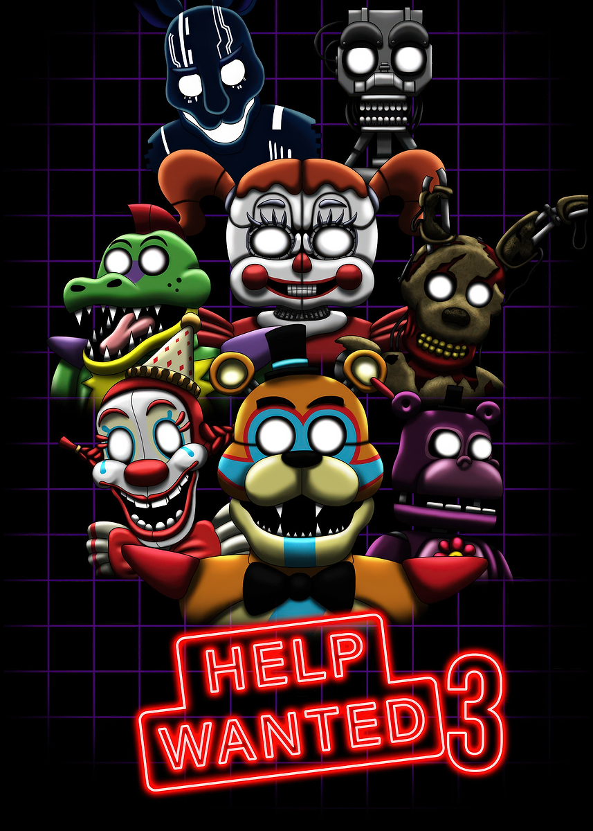 Five Nights at Freddy's Help Wanted 3 Poster' Poster, picture