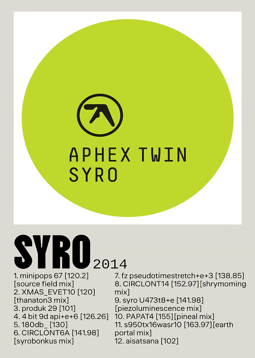 aphex twin syro 重量盤 Aphex Twin - Syro (Japanese Obi Edition) [PRE-ORDER, Release Date: 21-