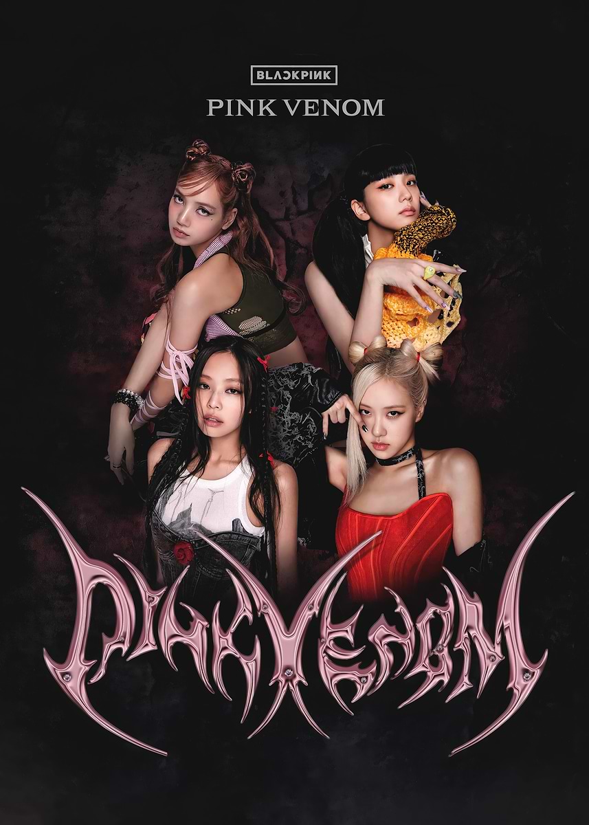 BLACKPINK Pink Venom Album Cover' Poster, picture, metal print