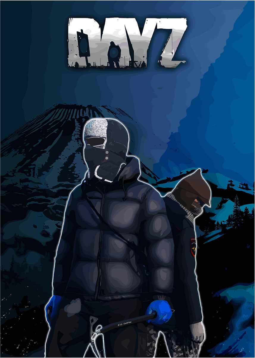DayZ Game Poster' Poster, picture, metal print, paint by Jhon