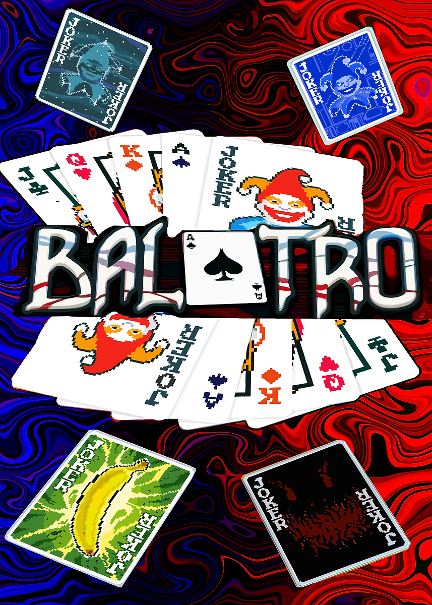 'Balatro Joker Card Game Art' Poster, picture, metal print, paint by ...