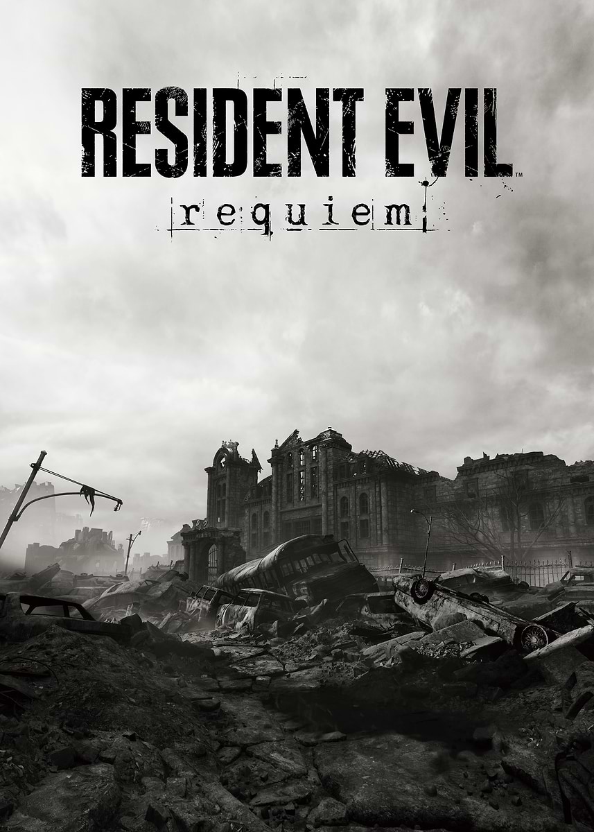 Resident Evil Requiem' Poster, picture, metal print, paint by