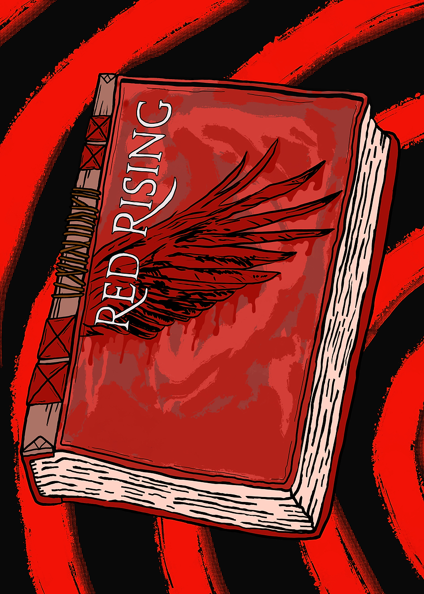 'Red Rising Book Cover' Poster, picture, metal print, paint by ROKIE ...