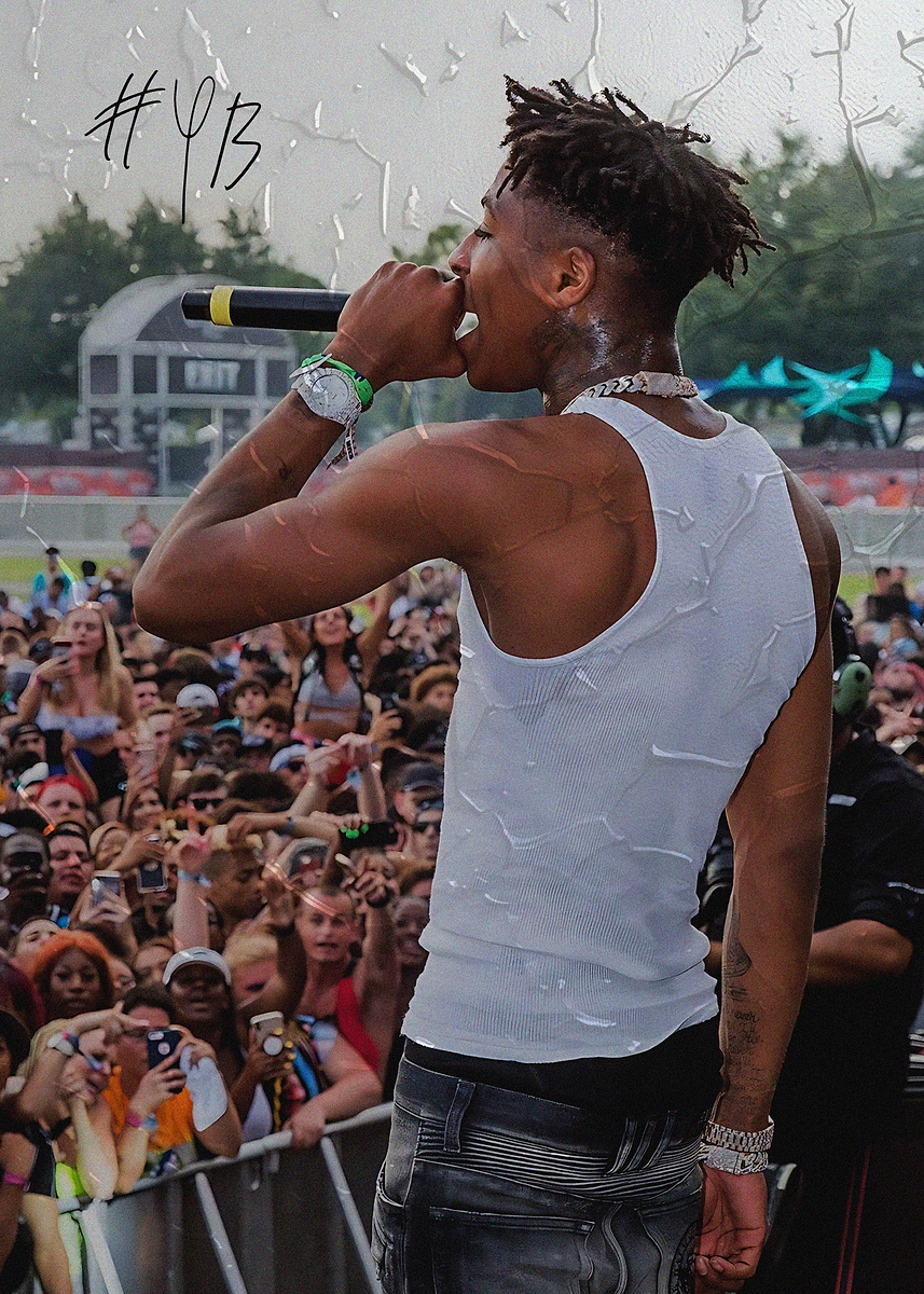 'YoungBoy Never Broke Again' Poster, picture, metal print, paint by ...
