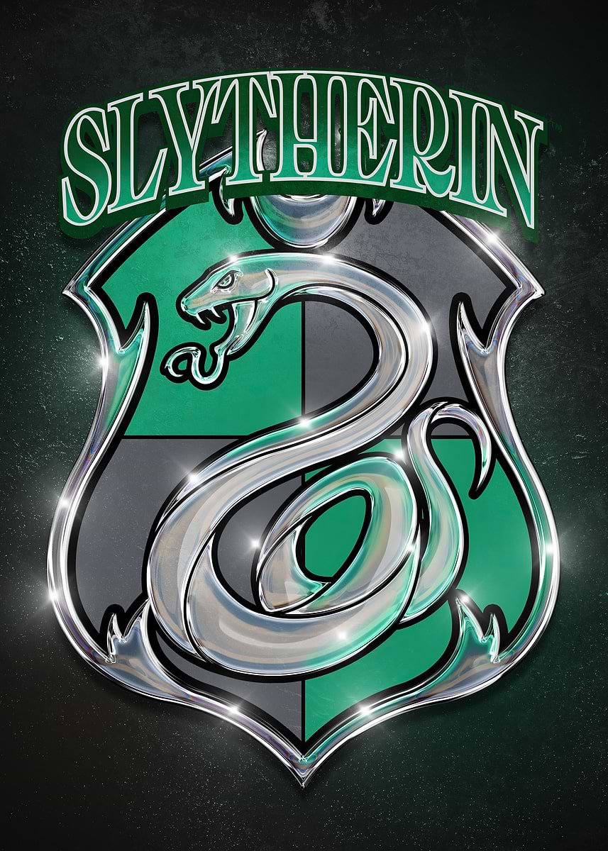 Slytherin House Emblem' Poster, picture, metal print, paint by