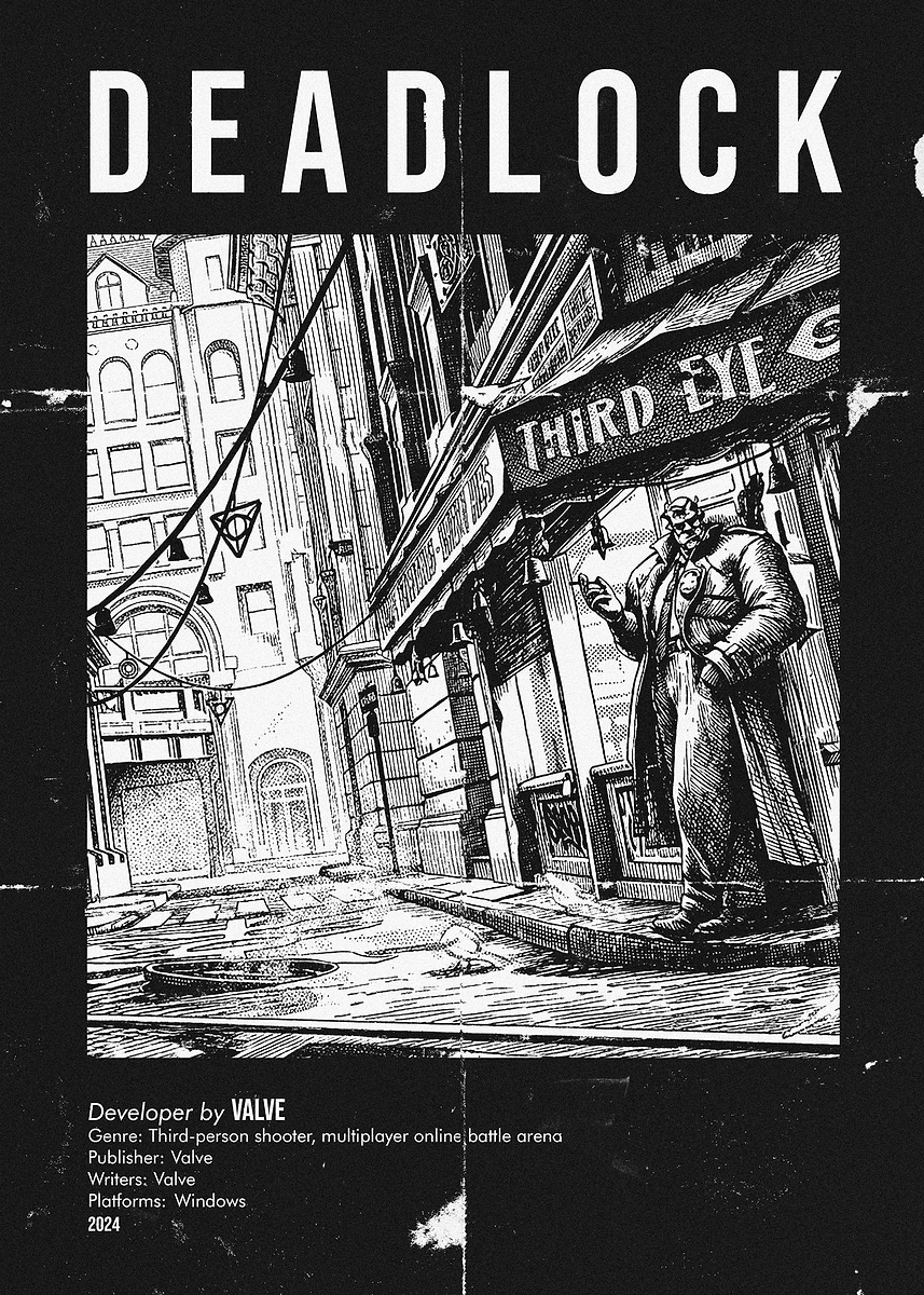 新品　DEADLOCK ILLUSTRATIONS イラスト集 Deadlock Game Art' Poster, picture, metal print, paint by Massage
