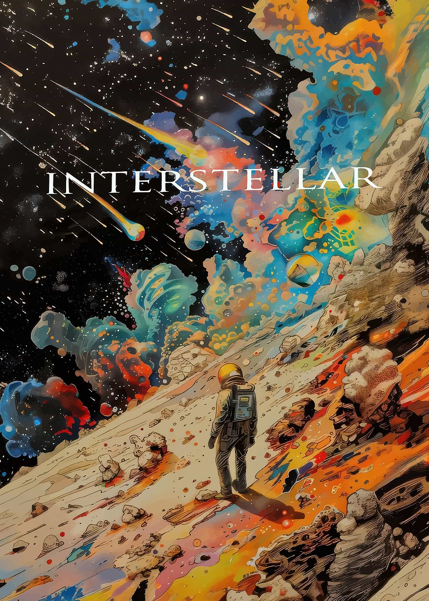 'Interstellar Astronaut on Alien Planet' Poster, picture, metal print ...