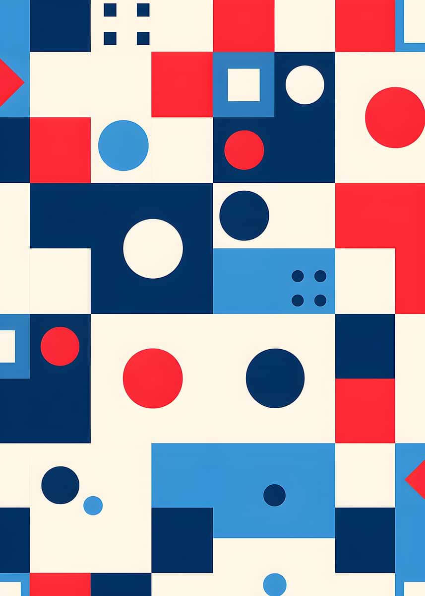 'Geometric Abstract Pattern' Poster, picture, metal print, paint by ...