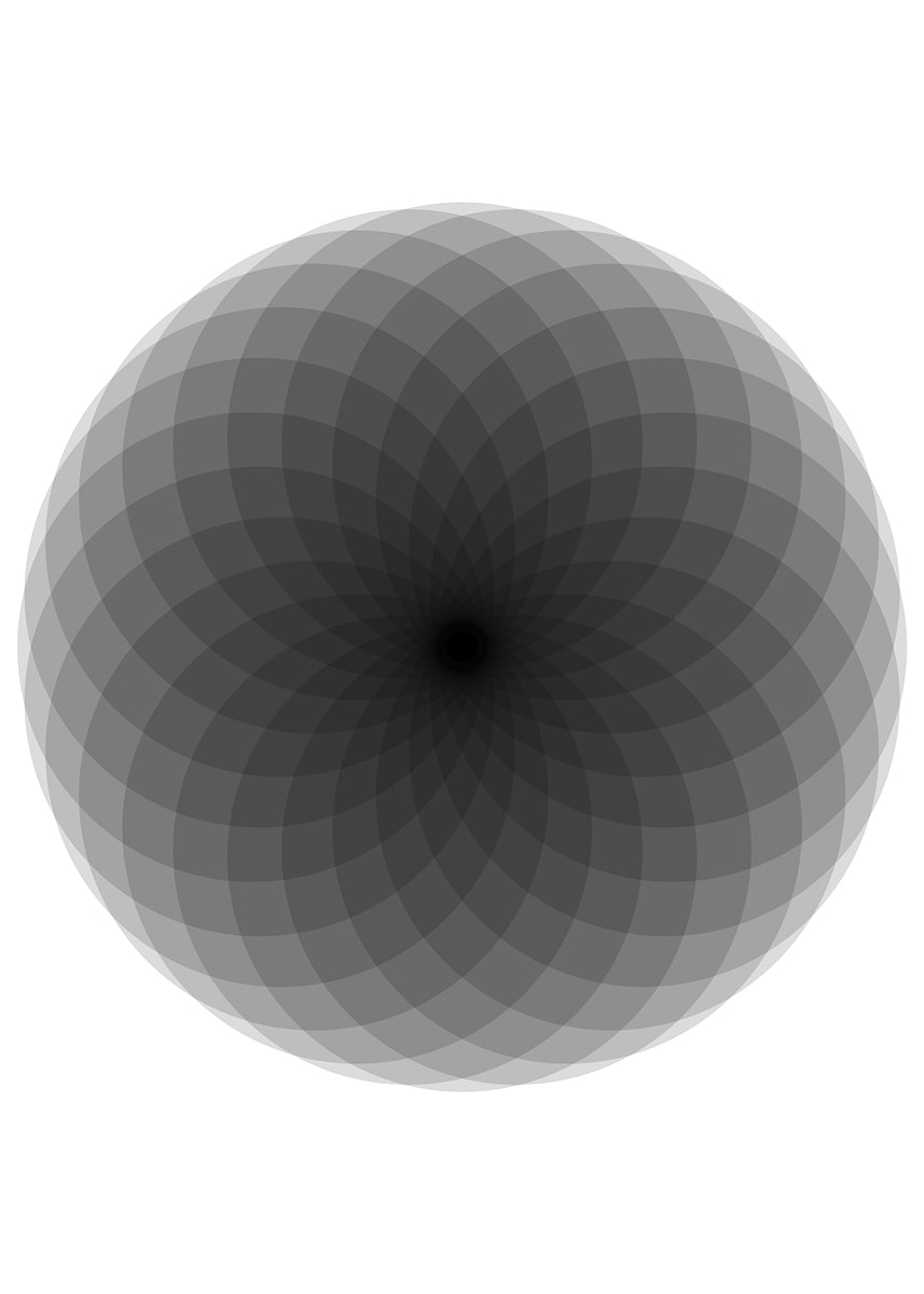 Sphere Picture 'Abstract Geometric Sphere' Poster, picture, metal print, paint by ...