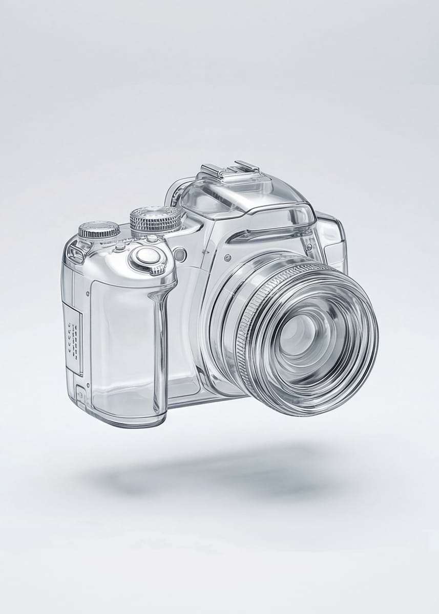 'Transparent DSLR Camera' Poster, picture, metal print, paint by Art ...