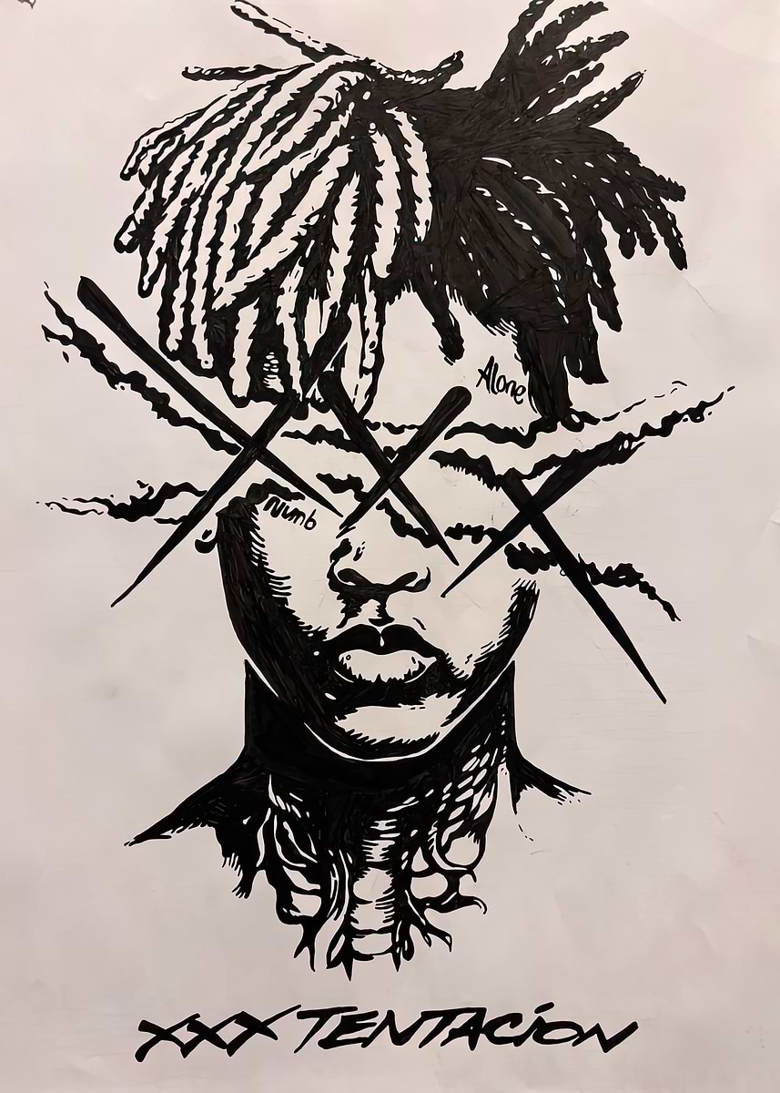 絵 xxxtentacion XXXTENTACION | Jayce Hall Art