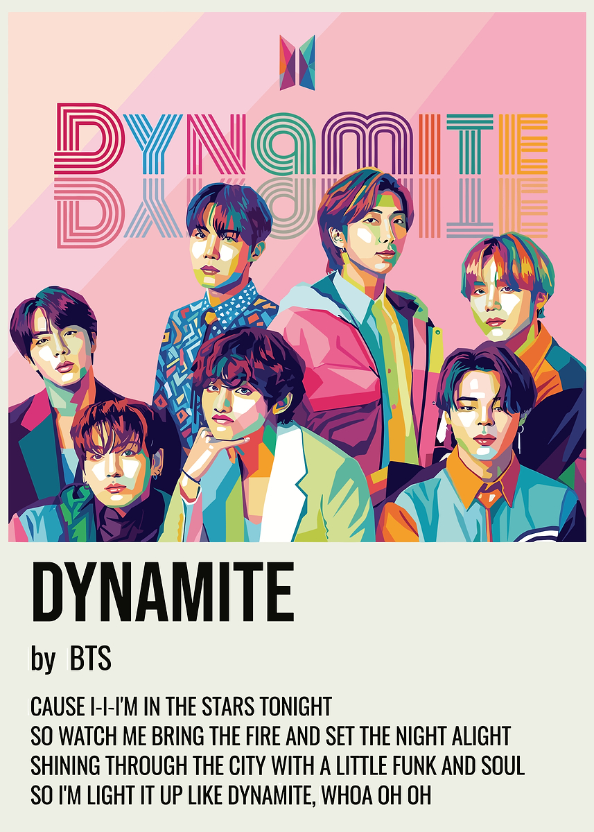 Dynamite ポスター　バックボード付き 3ec1ed1c-8d92-445e-a8ba-