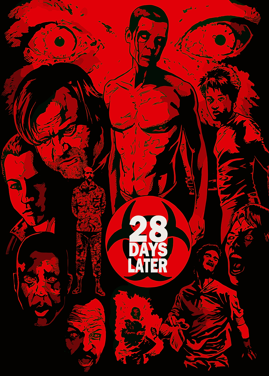 '28 Days Later Movie Poster' Poster, picture, metal print, paint by ...