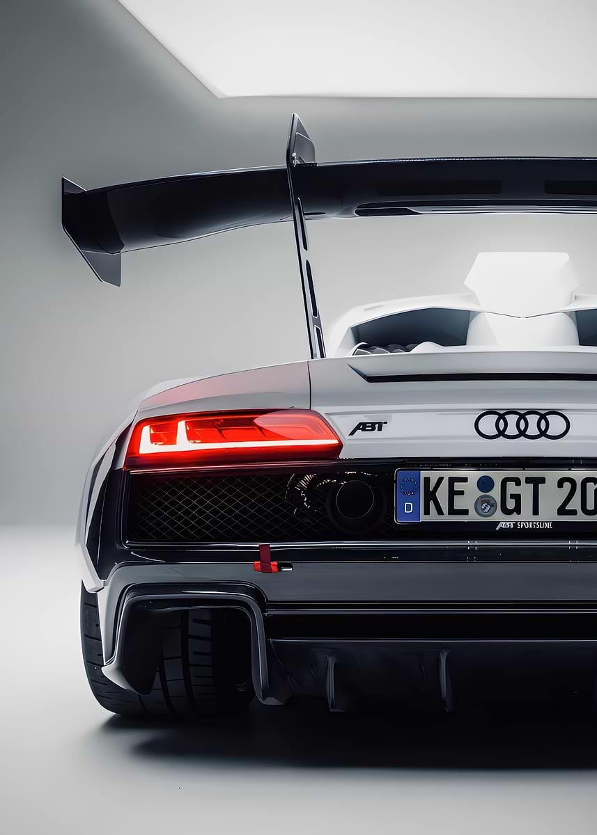 'Audi R8 GT Rear View' Poster, picture, metal print, paint by alvaro ...