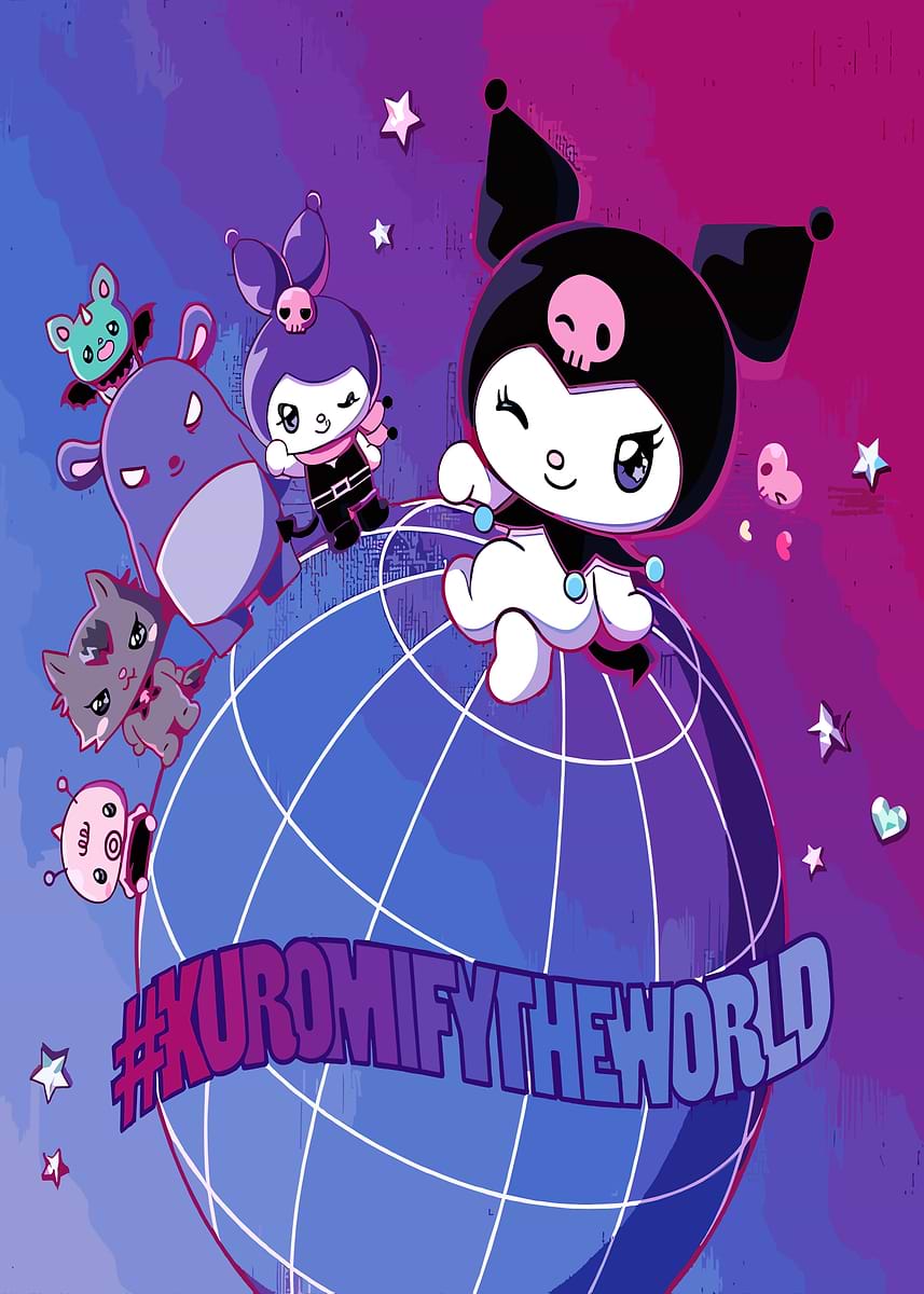 Kuromify the World with Cute Characters' Poster, picture, metal