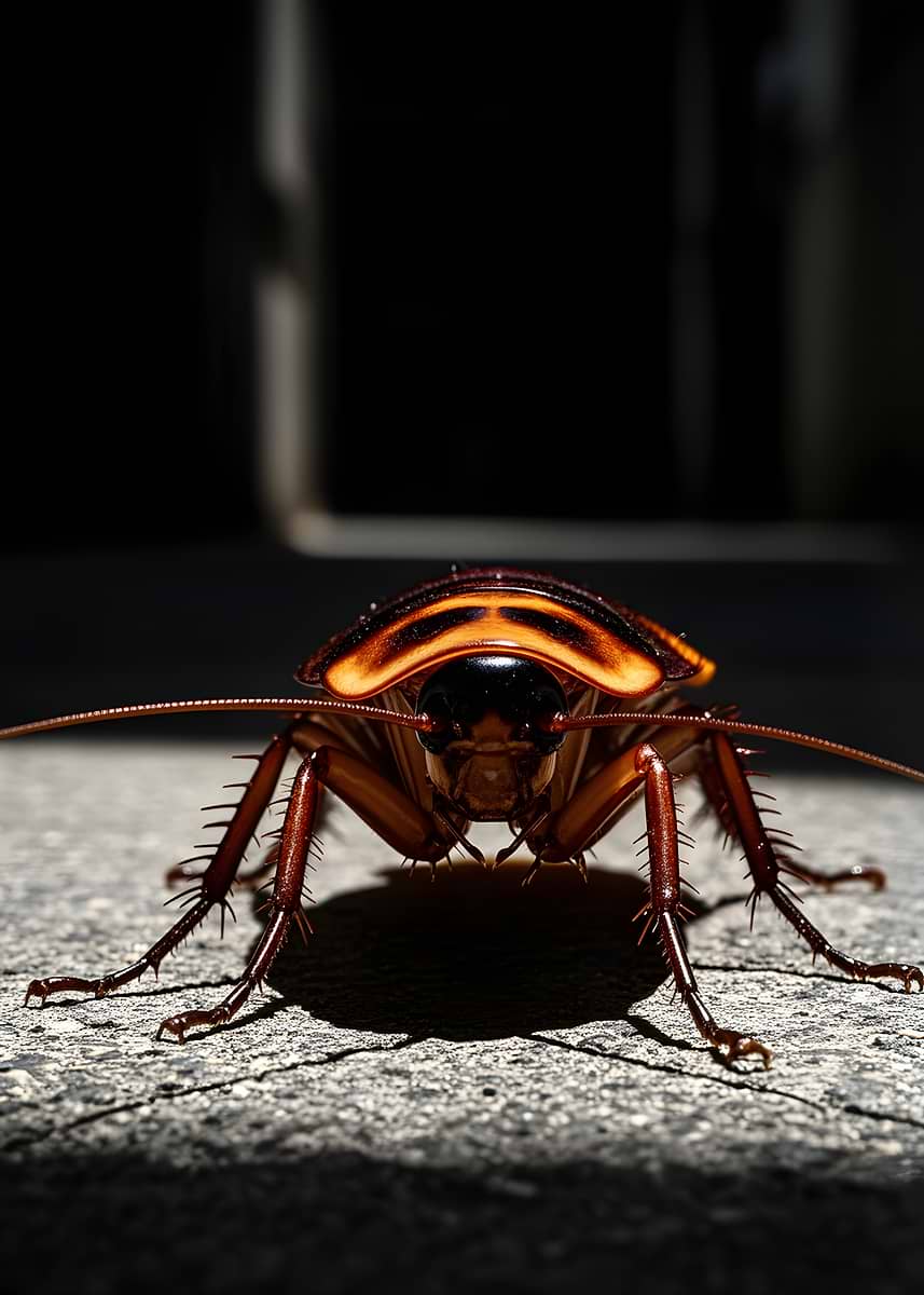 'Close-up of a Cockroach' Poster, picture, metal print, paint by lilota ...