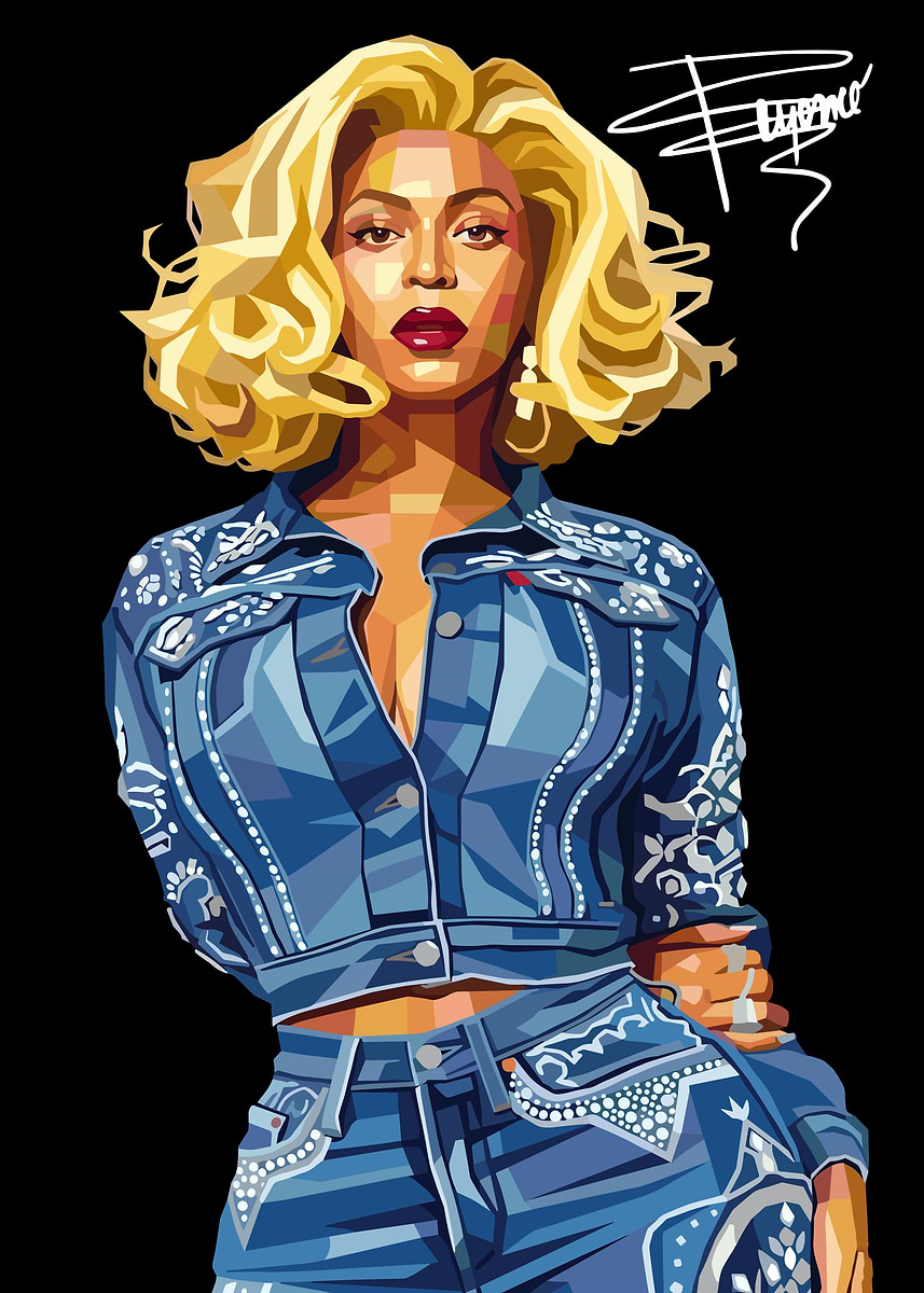 'Beyonce Potrait' Poster, picture, metal print, paint by Music Trending ...