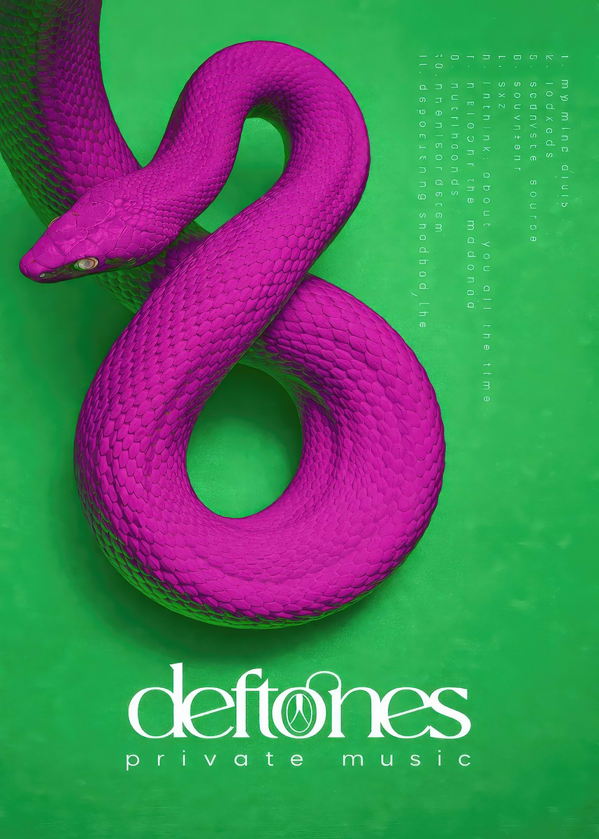 Deftones Private Music' Poster, picture, metal print, paint by