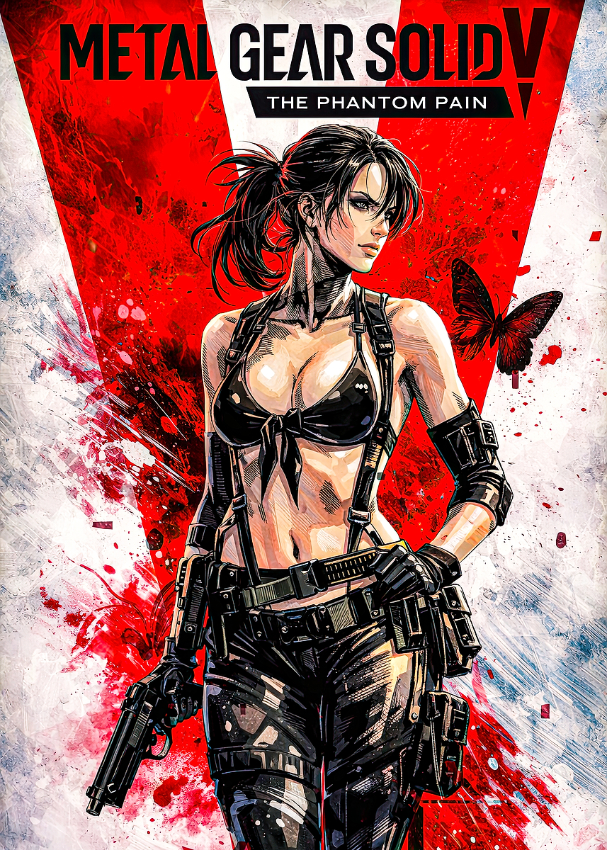 Metal Gear Solid V The Phantom Pain Poster' Poster, picture, metal