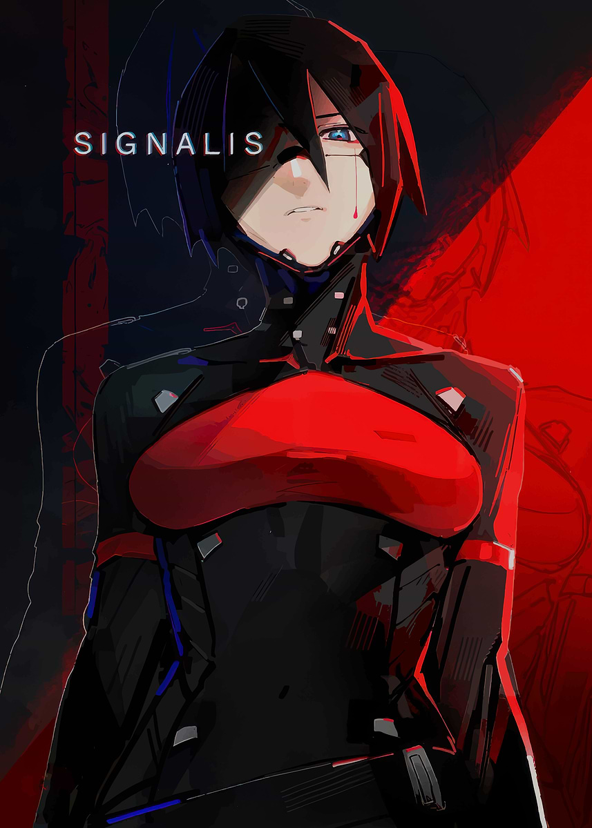 Signalis Style 'Signalis Game Art' Poster, picture, metal print, paint by Special ...