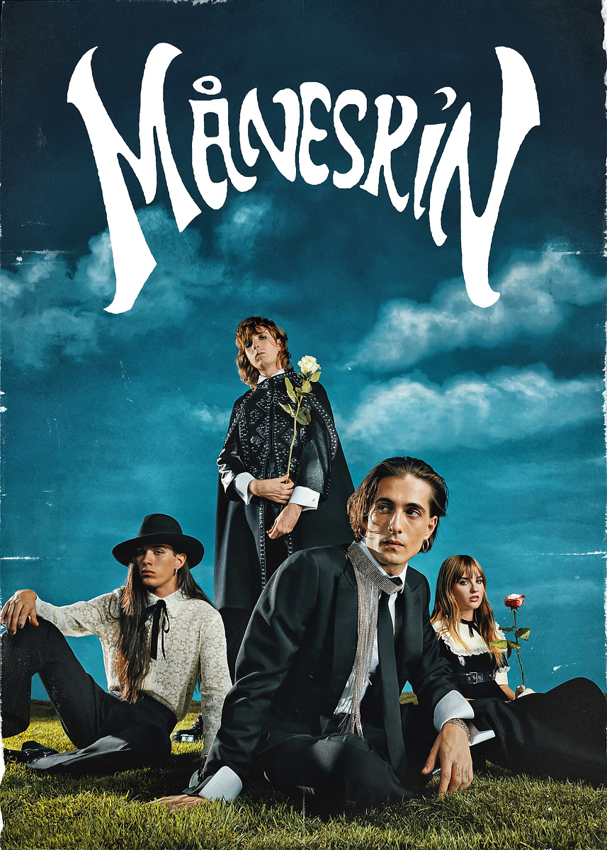 Måneskin Band Portrait' Poster, picture, metal print, paint by to