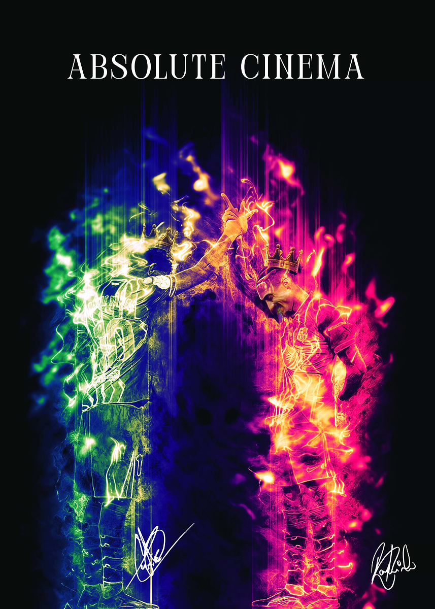 'Absolute Cinema Abstract Art' Poster, picture, metal print, paint by ...