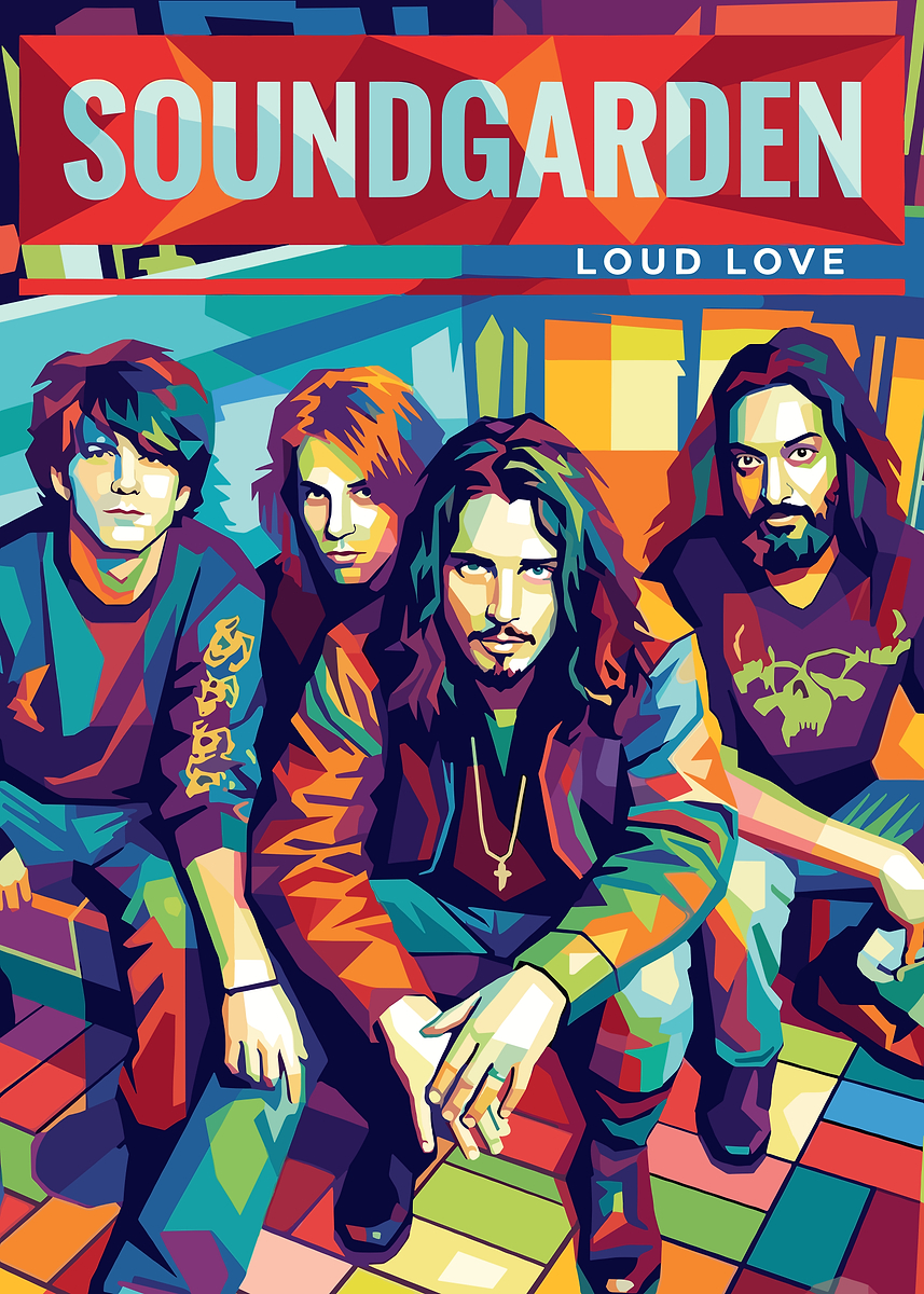 Soundgarden Loud Love Pop Art' Poster, picture, metal print, paint