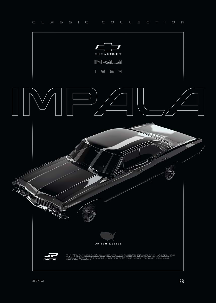'1967 Chevrolet Impala Classic Collection' Poster, picture, metal print ...