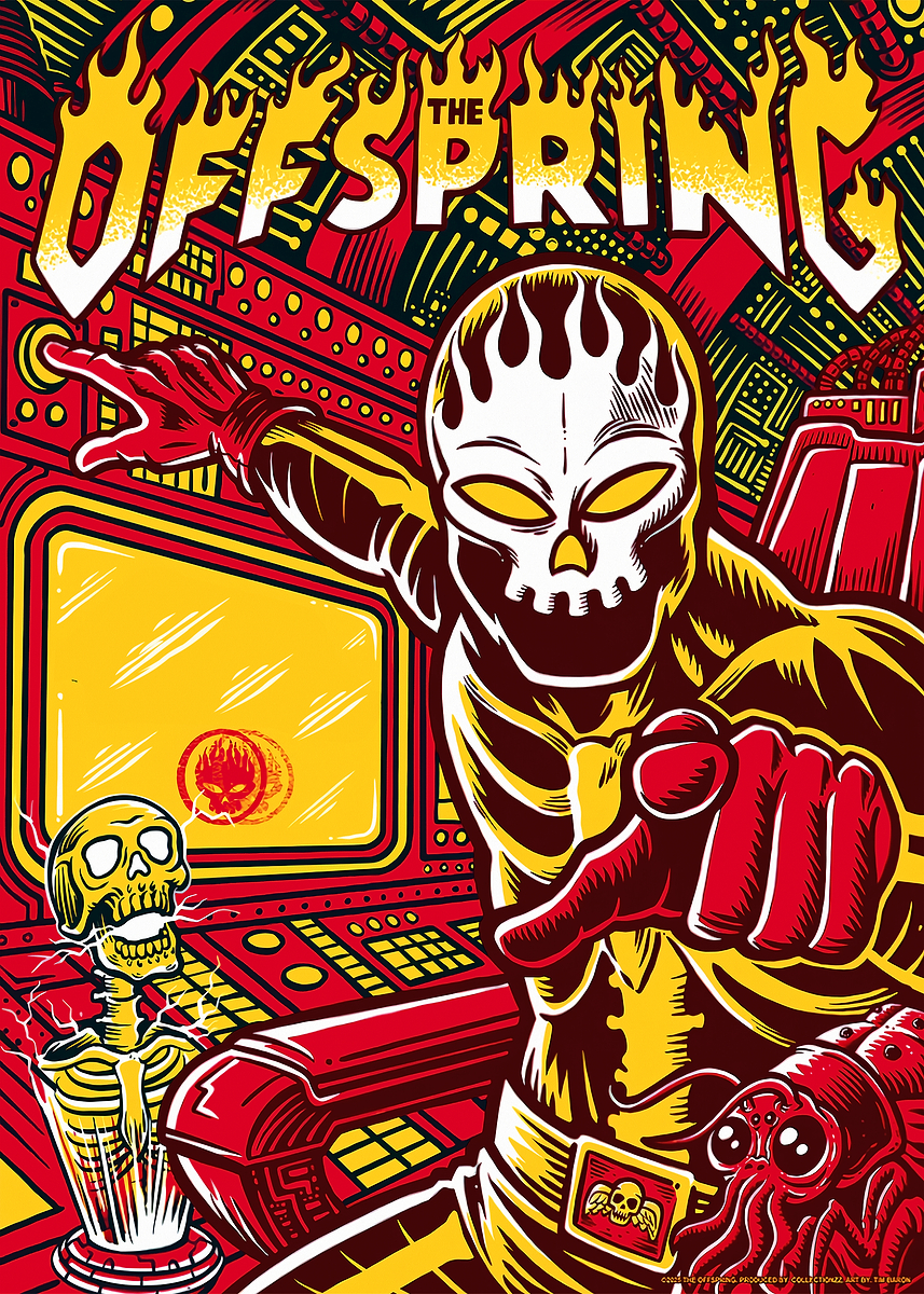 'The Offspring Skeleton Sci-Fi Poster' Poster, picture, metal print ...