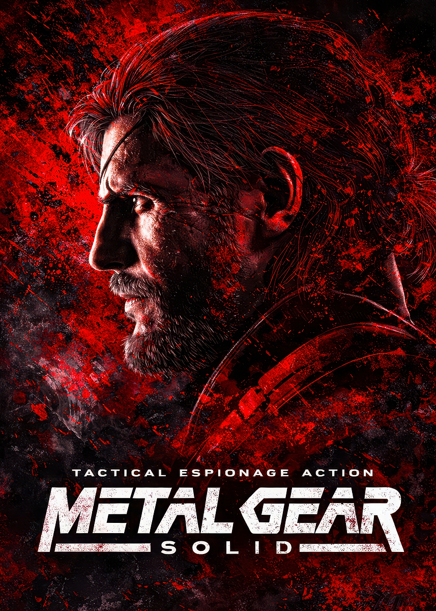 Metal Gear Solid Poster' Poster, picture, metal print, paint by