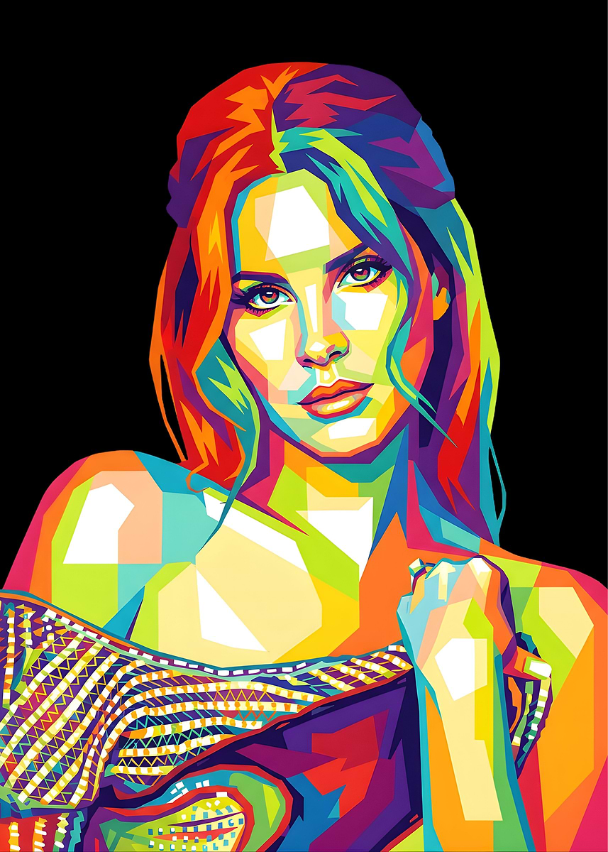 WALLPAPER AND THE ARTIST 壁紙とアーティスト（英語版） Singer Wpap Pop Art' Poster, picture, metal print, paint by Azlan